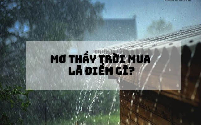 Mơ thấy mưa đánh con gì?